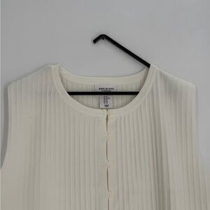 Song Of Style Revolve Ribbed Knit Sleeveless Button Front Sweater Vest